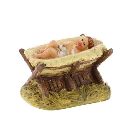 Gesù Bambino in resina.  Altezza 5,5 cm