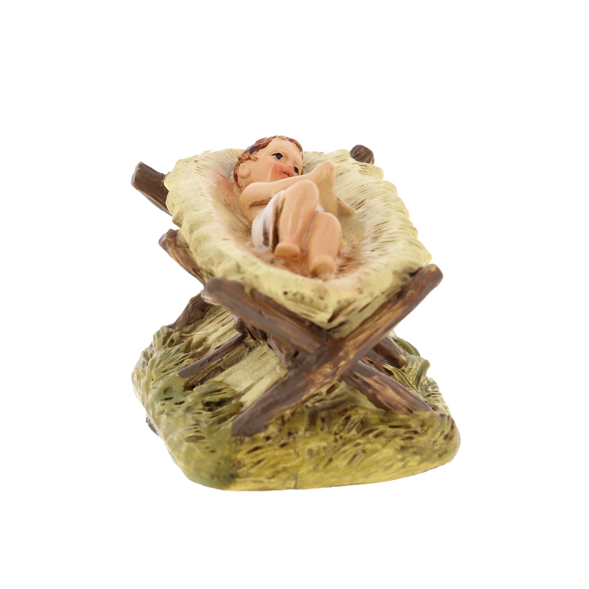 Gesù Bambino in resina.  Altezza 5,5 cm