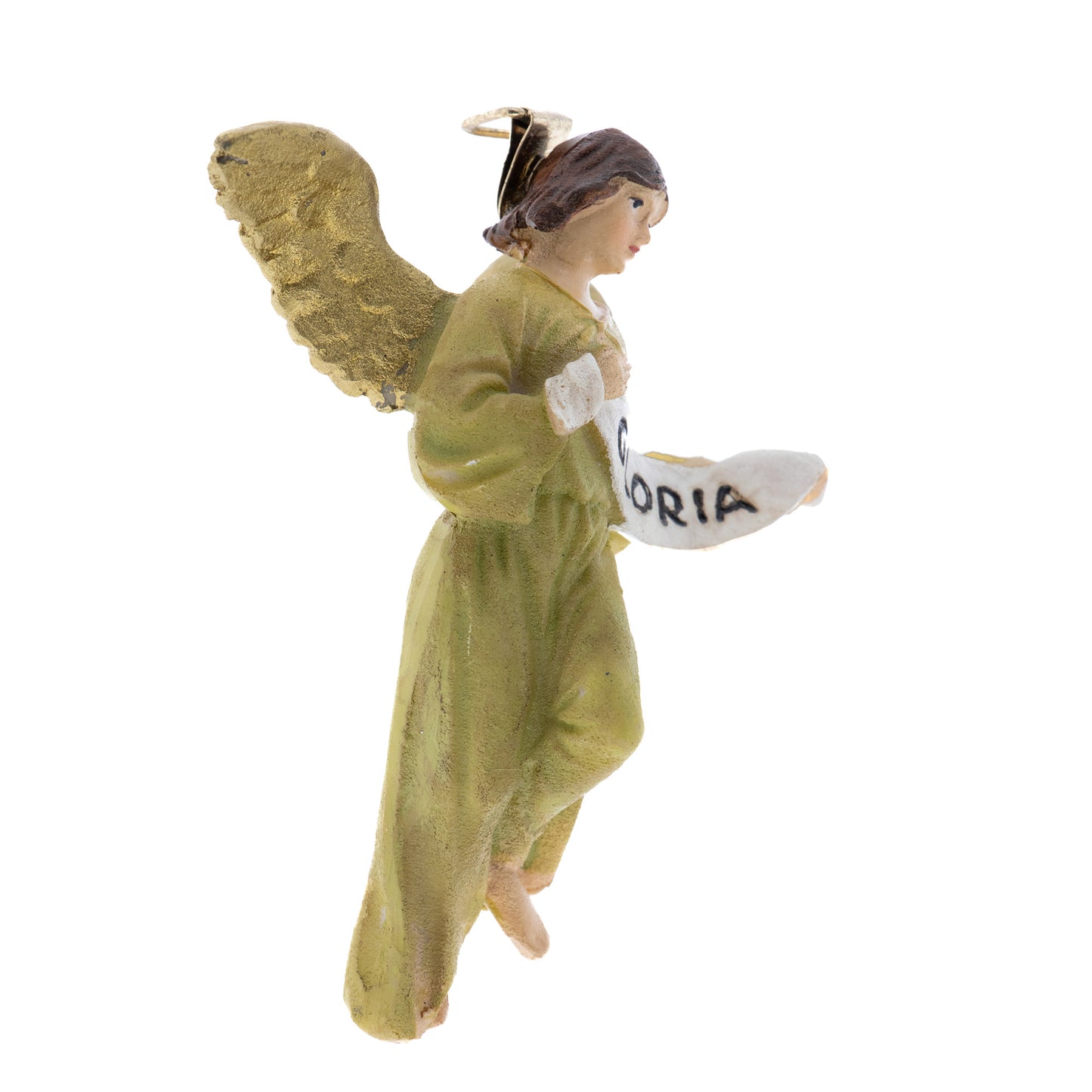 Angelo Gloria in resina. Altezza 8,5 cm