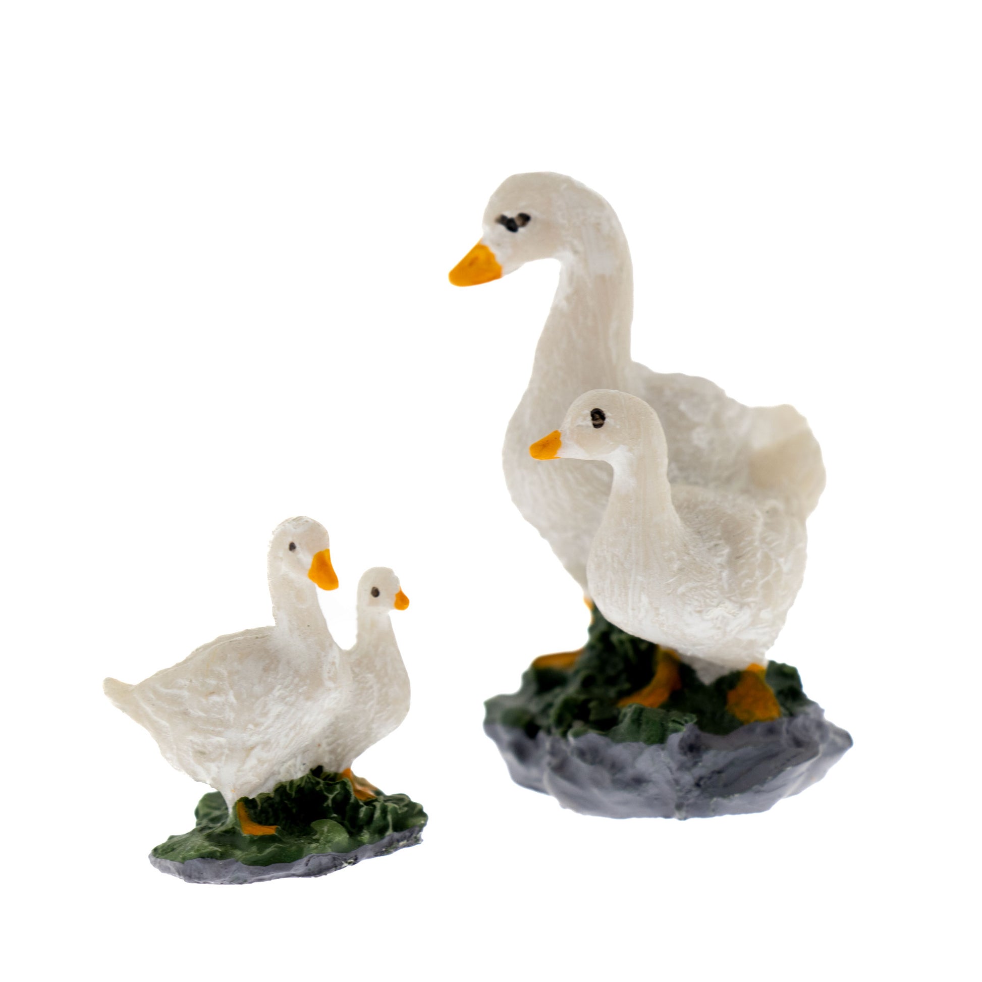 Confezione 4 animali in resina. Altezza 2,5 cm