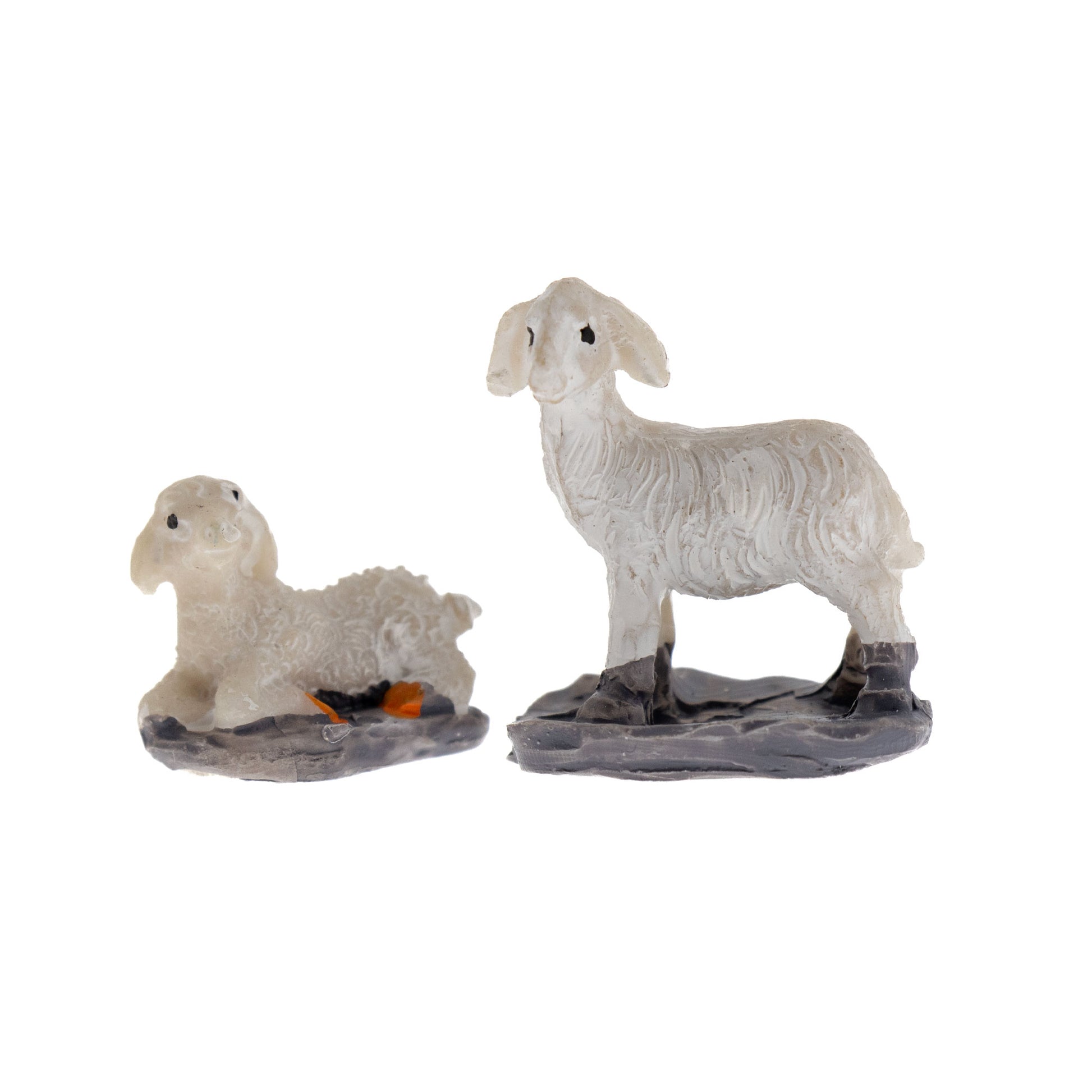 Confezione 12 animali da cortile in resina. Altezza 3,5 cm