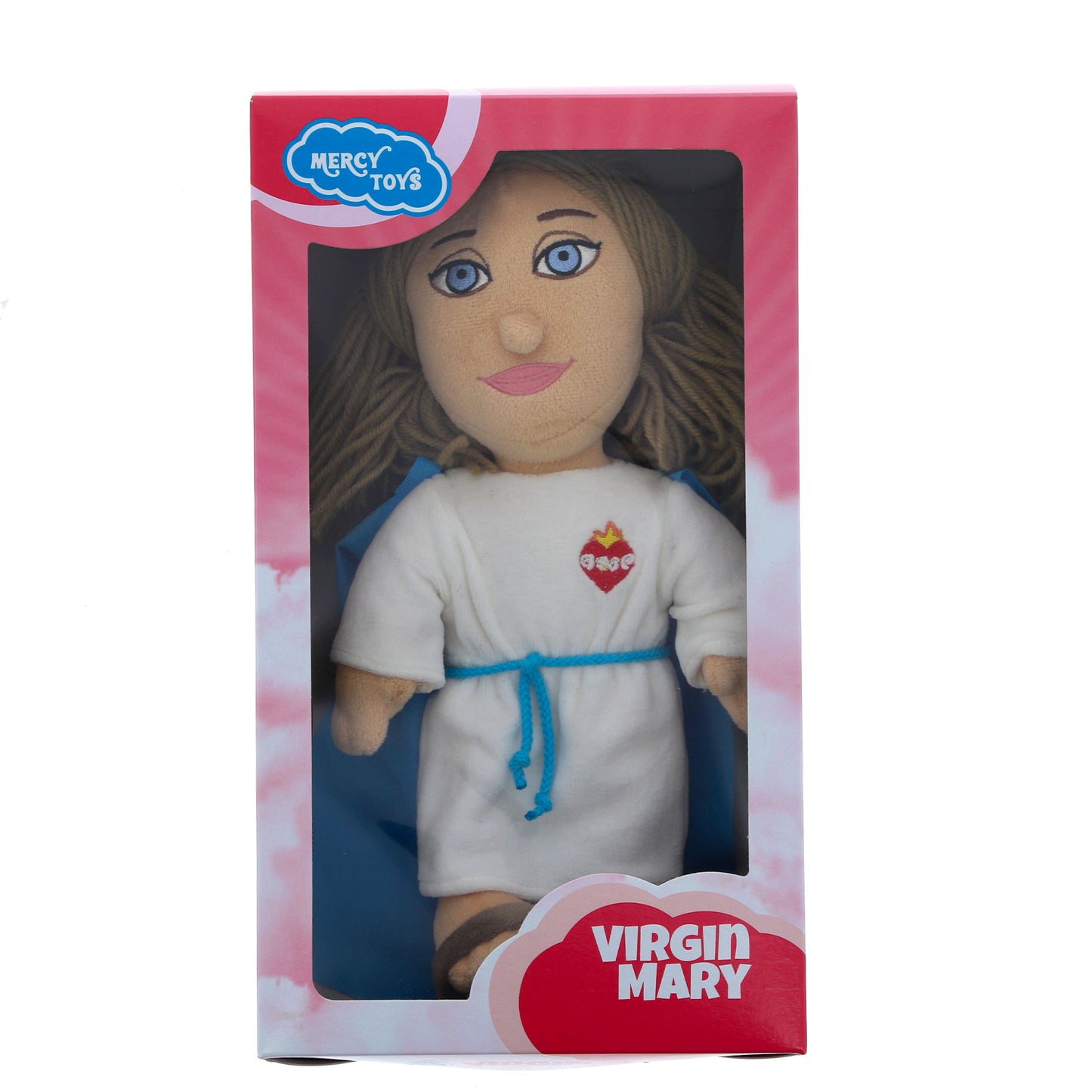 Peluche Vergine Maria. Altezza 34,5 cm