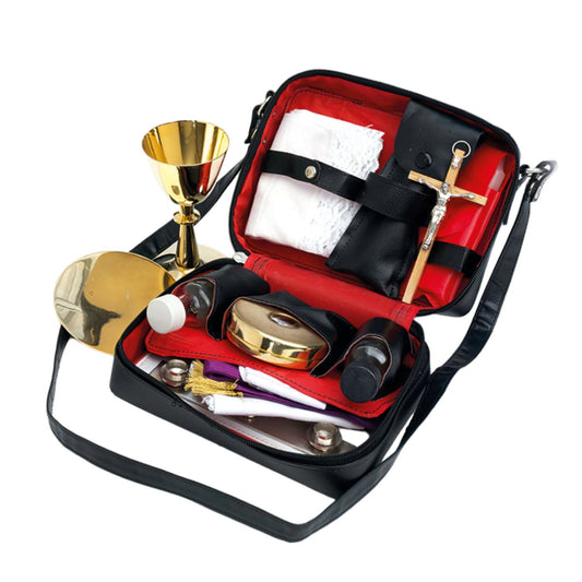 Borsa da viaggio per celebrazioni, in similpelle nera