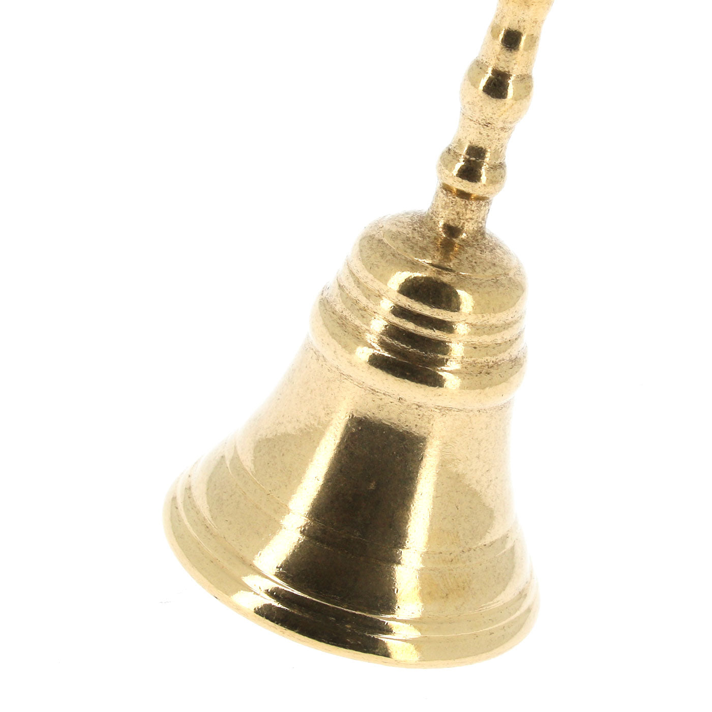 Campanella dorata, in ottone. Dimensioni 5,5x12 cm