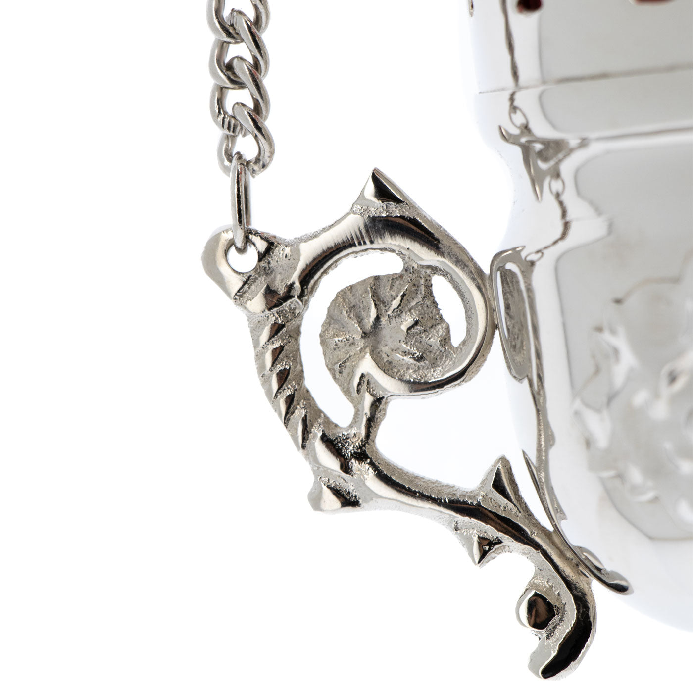 Lanterna a sospensione in ottone lucido. Dimensioni 8x15 cm