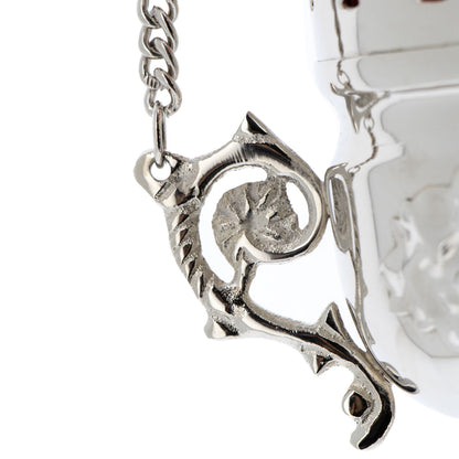 Lanterna a sospensione in ottone lucido. Dimensioni 8x15 cm