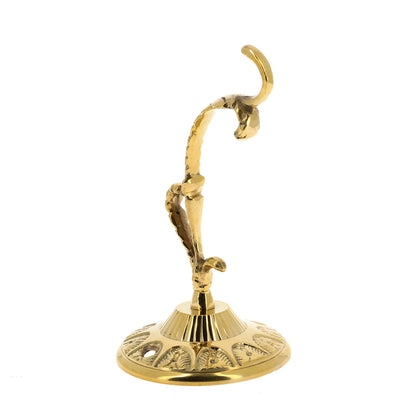 Gancio per lanterna a sospensione  in ottone. Lunghezza 14 cm