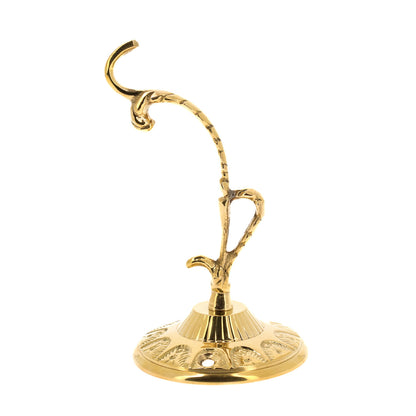 Gancio per lanterna a sospensione  in ottone. Lunghezza 14 cm