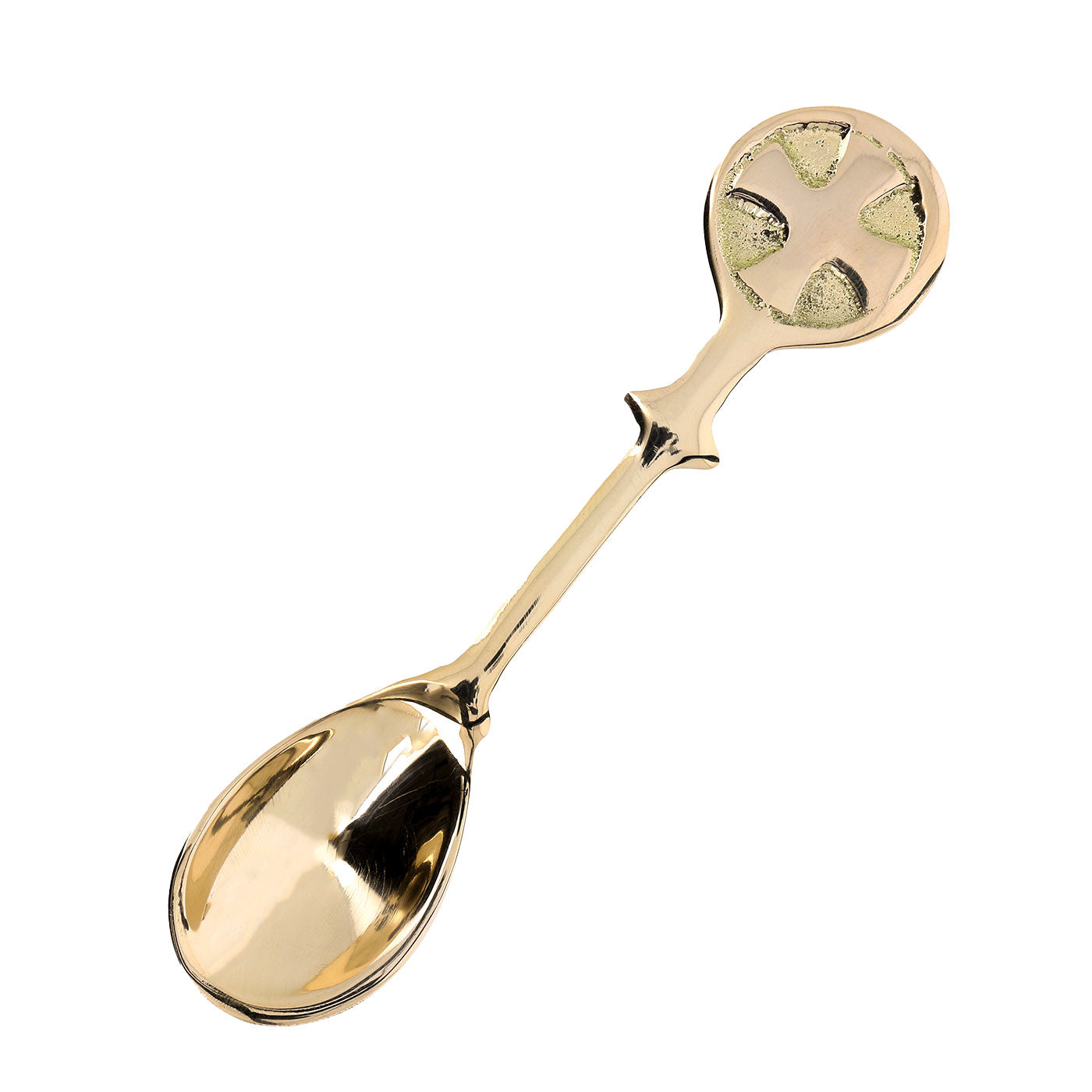 Cucchiaino per incenso in ottone. Lunghezza 10 cm