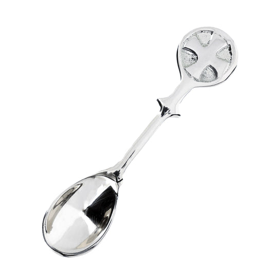 Cucchiaino per incenso in ottone. Lunghezza 10 cm