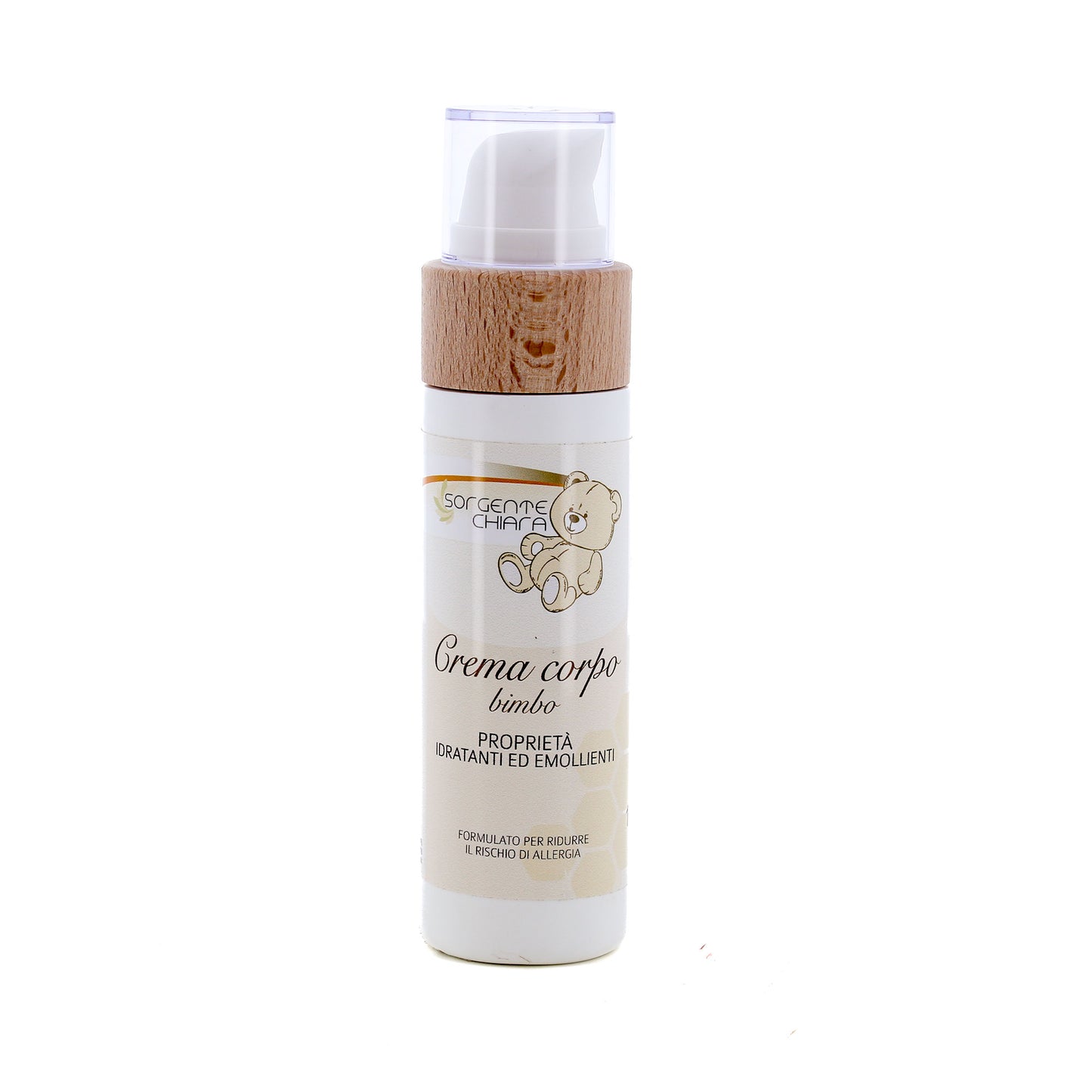 Crema idratante per il corpo, Linea Bimbo. Flacone da 100 ml