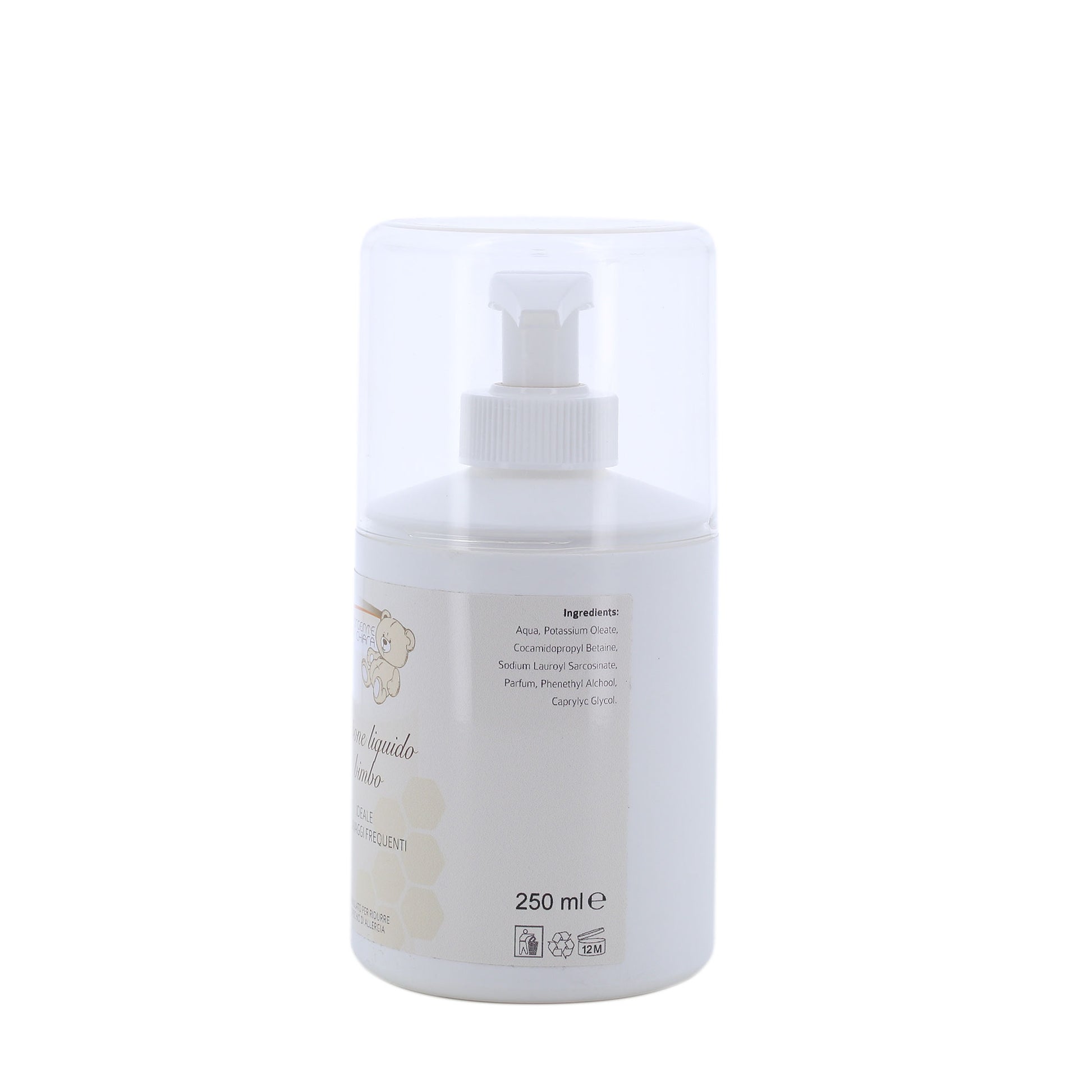Sapone liquido, Linea Bimbo. Flacone da 250 ml