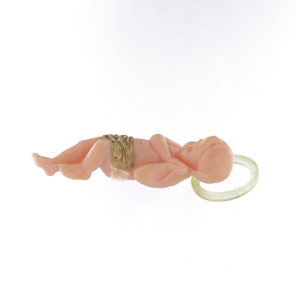 Statua Gesù Bambino di Betlemme, in plastica. Altezza 6 cm