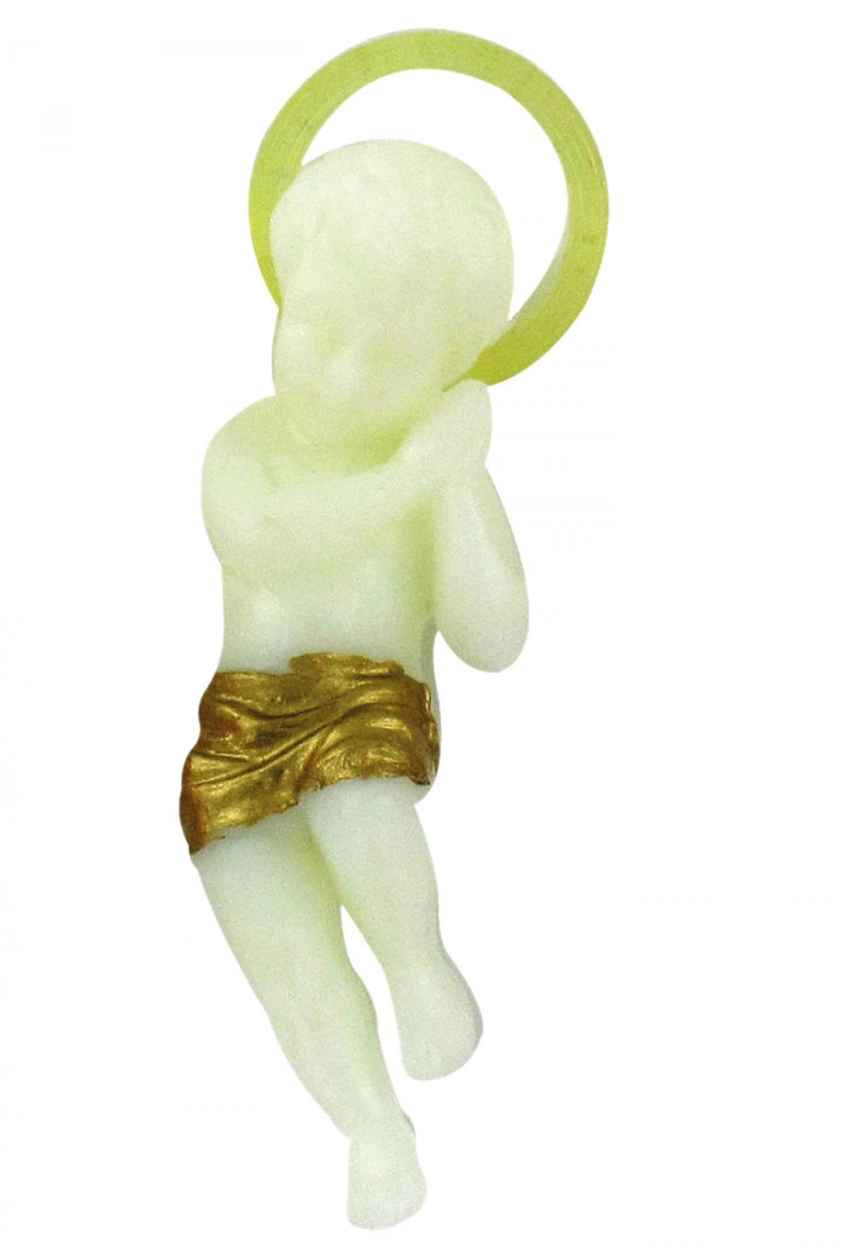 Statua Gesù Bambino di Betlemme, in plastica. Altezza 6 cm