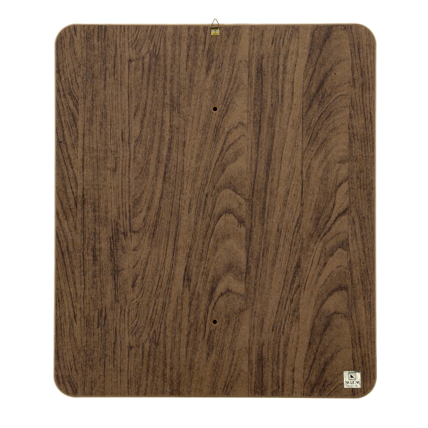 Quadro in legno con immagine stampata su foglia argento. Dimensioni 39x45 cm
