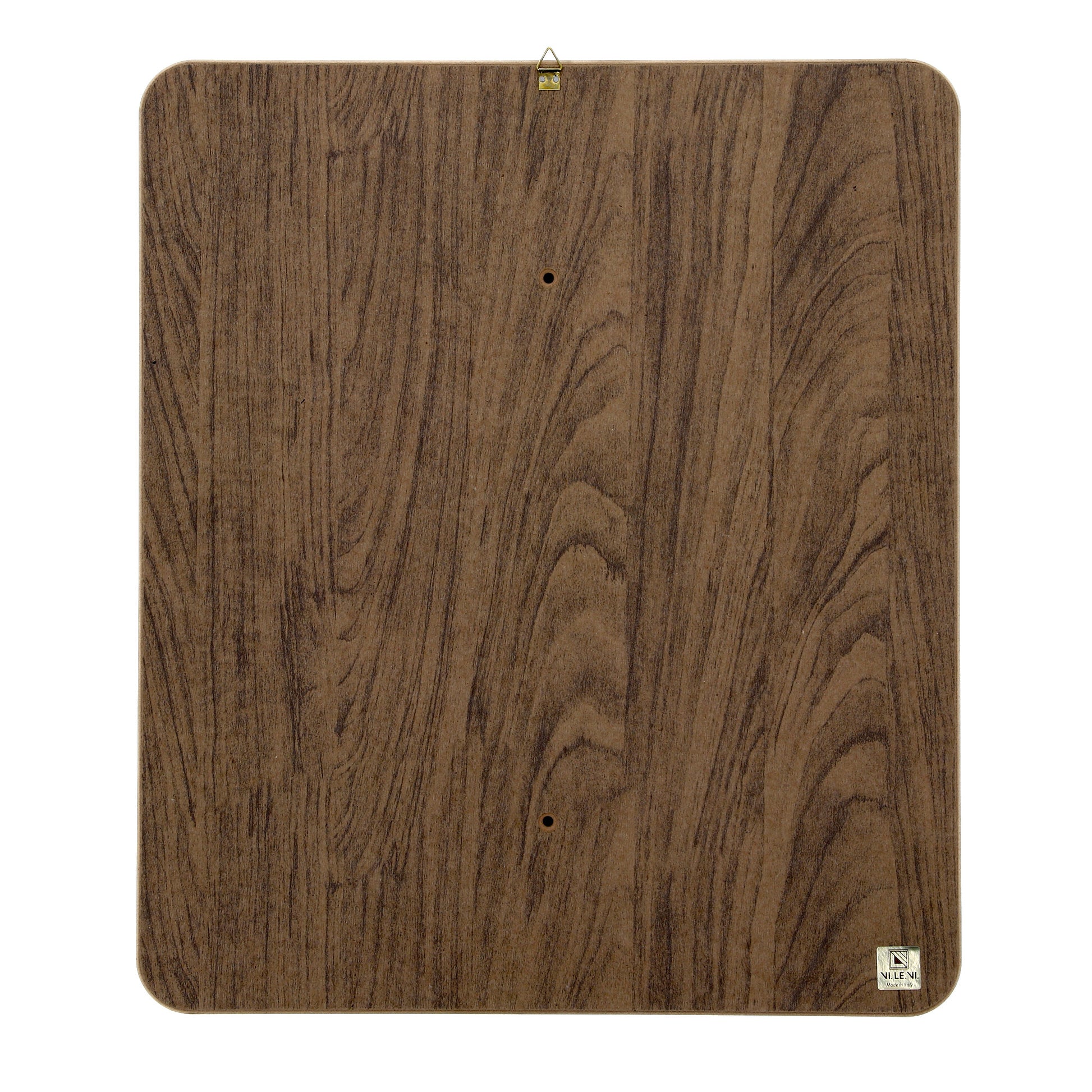 Quadro in legno con immagine stampata su foglia argento. Dimensioni 39x45 cm