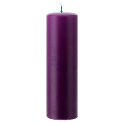 Candela cero per liturgie, Avvento, Quaresima. Dimensioni 6x20  cm