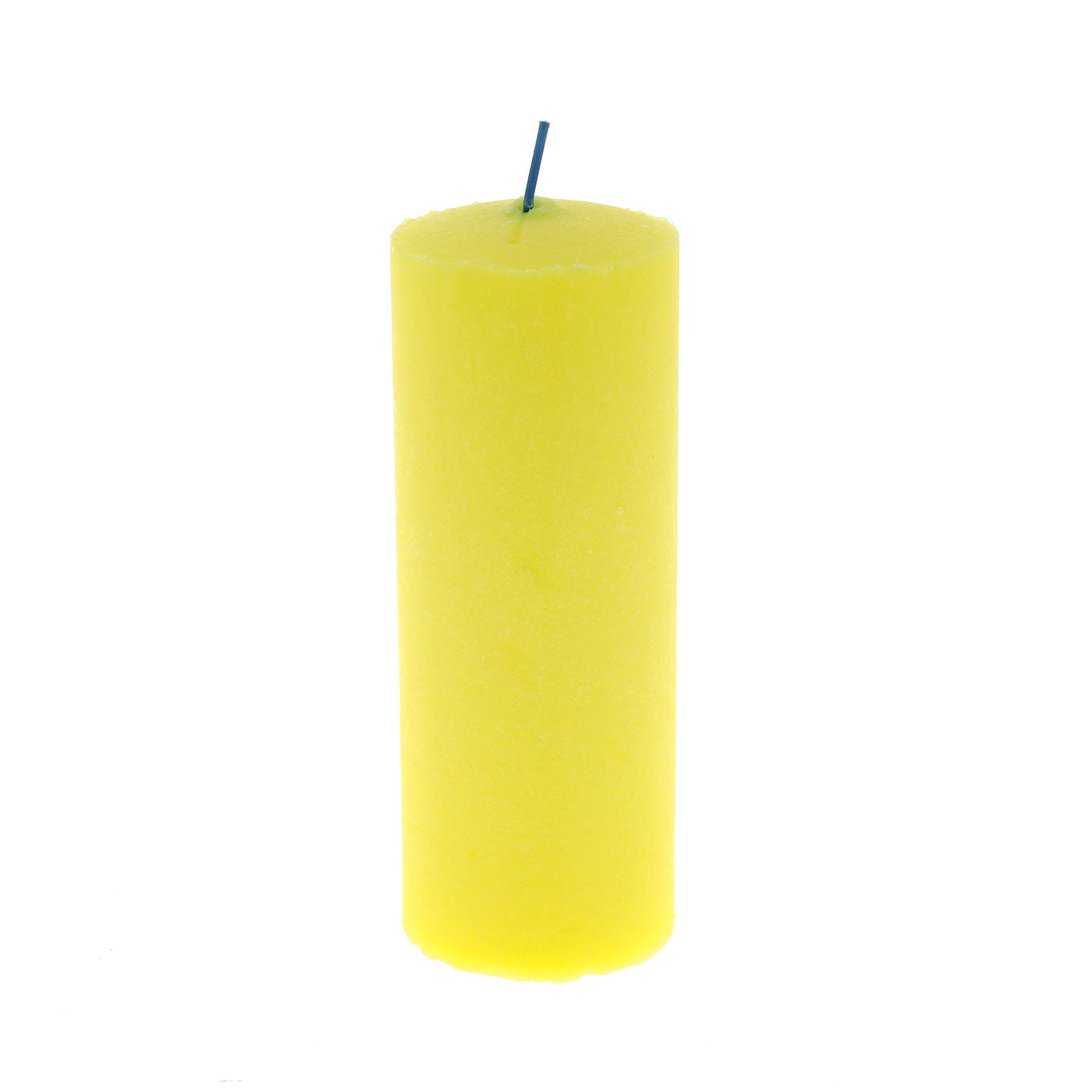 Cero liturgico in cera gialla per il Santissimo. Dimensioni 6,5x18,5 cm