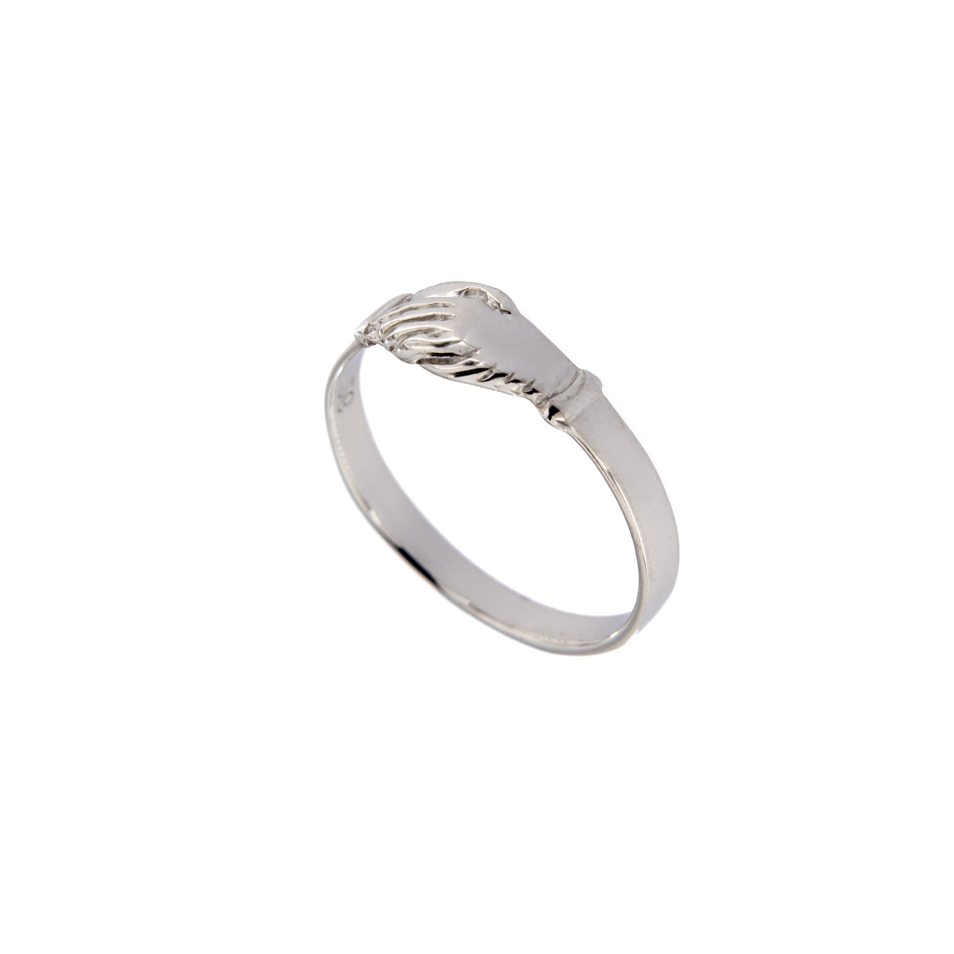 Anello Santa Rita in argento 925 rodiato. Misure varie