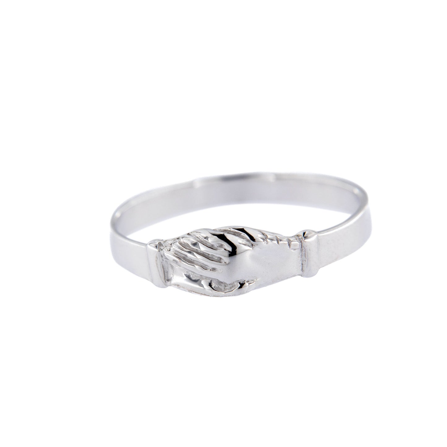 Anello Santa Rita in argento 925 rodiato. Misure varie