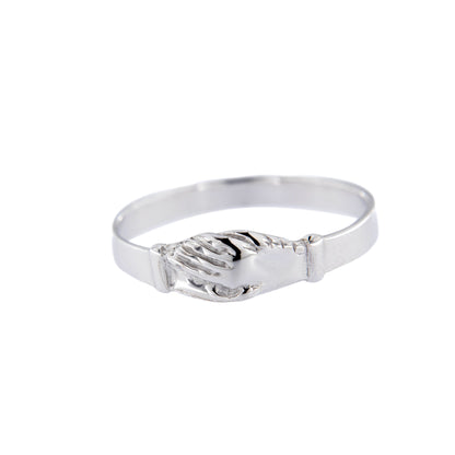 Anello Santa Rita in argento 925 rodiato. Misure varie