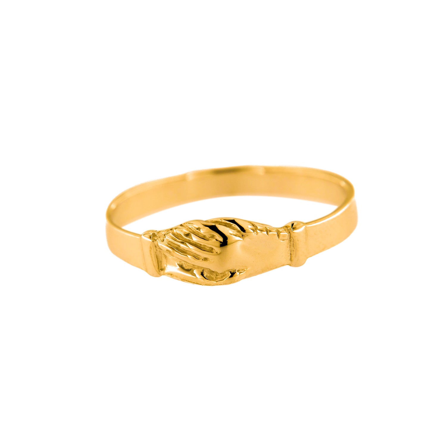 Anello Santa Rita in argento 925 rodiato dorato. Misure varie