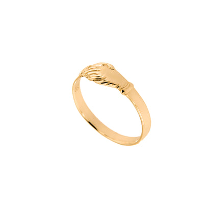 Anello Santa Rita in argento 925 rodiato dorato. Misure varie