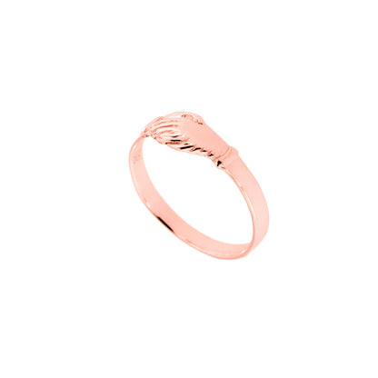 Anello Santa Rita in argento 925 rodiato rose'. Misure varie