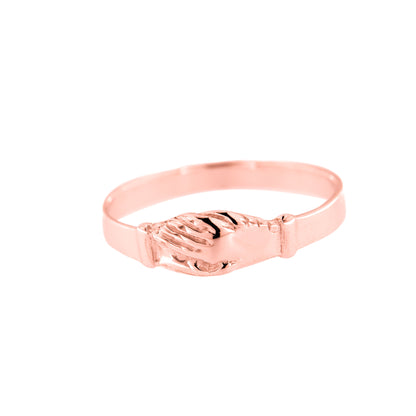 Anello Santa Rita in argento 925 rodiato rose'. Misure varie