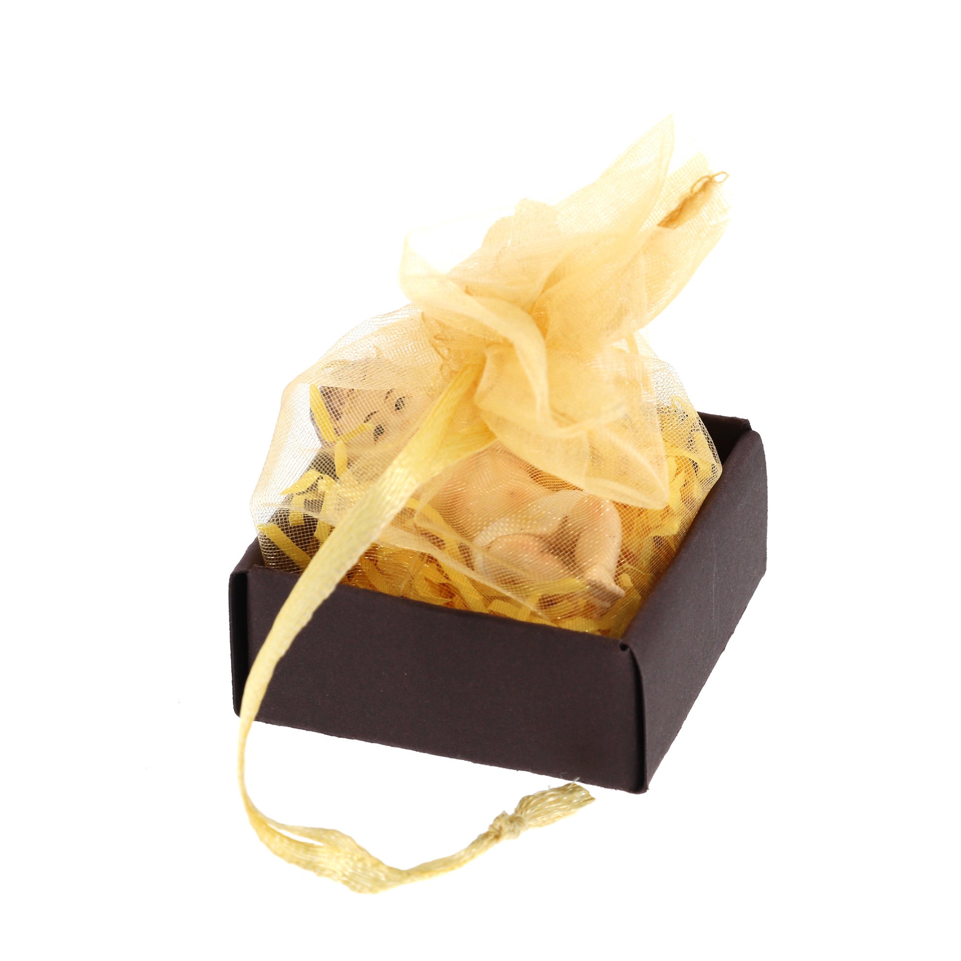 Statuina di Gesù Bambino in confezione regalo. Dmensioni 5x5 cm