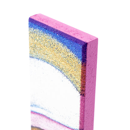 Quadro in legno Madonna con Bambino. Dimensioni 7x30 cm