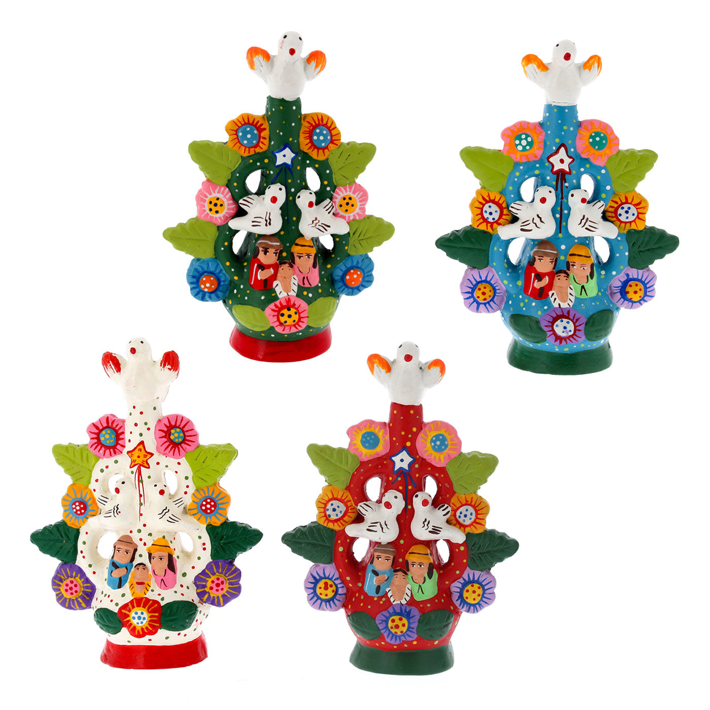 Presepe Albero della Vita in terracotta. Dimensioni 5x8 cm.