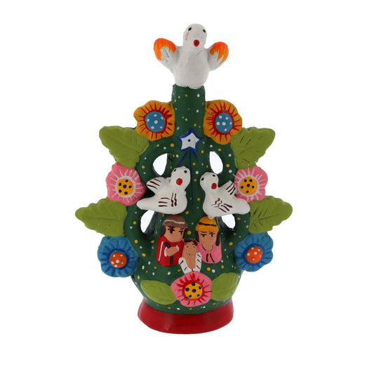 Presepe Albero della Vita in terracotta. Dimensioni 5x8 cm.