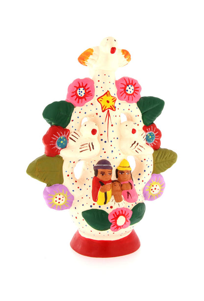 Presepe Albero della Vita in terracotta. Dimensioni 5x8 cm.