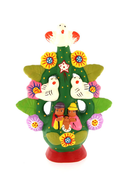 Presepe Albero della Vita in terracotta. Dimensioni 5x8 cm.