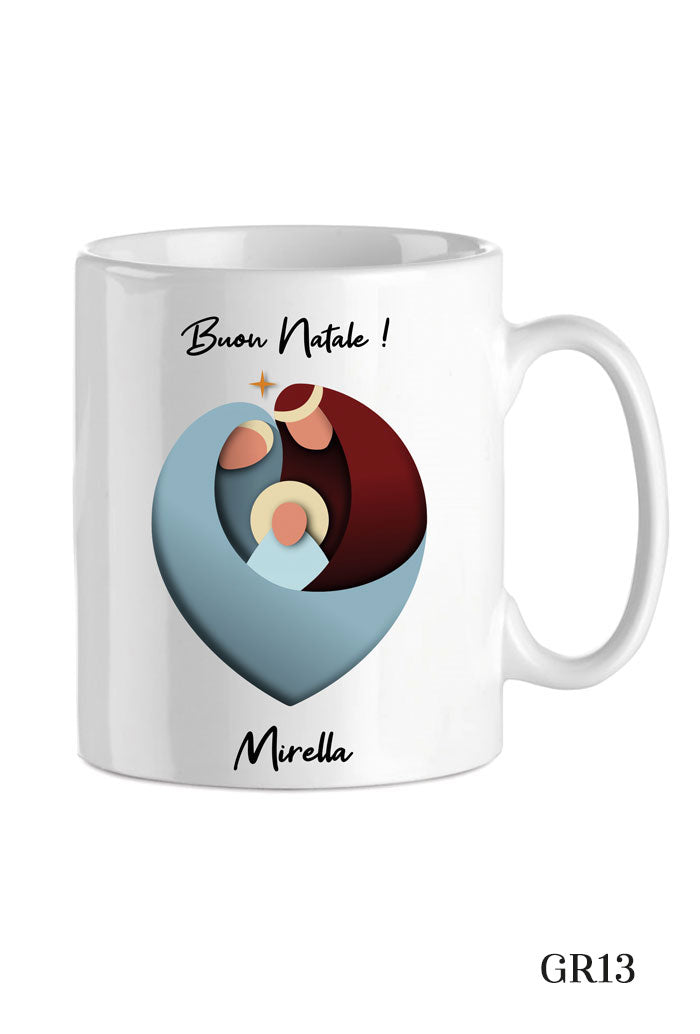 Tazza in porcellana bianca da personalizzare