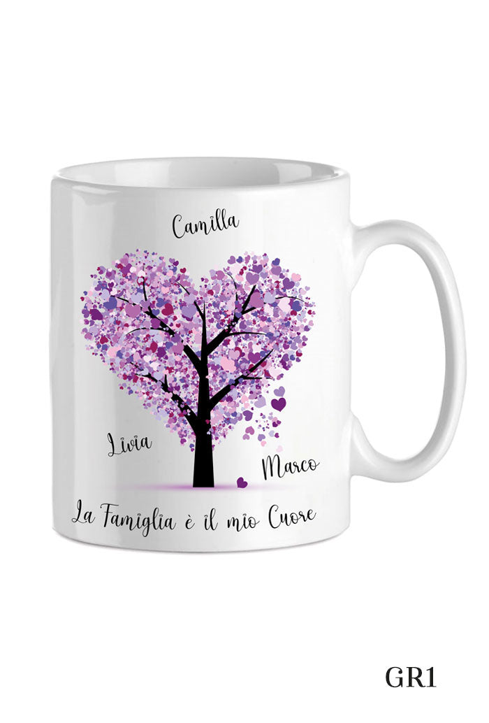 Tazza in porcellana bianca da personalizzare