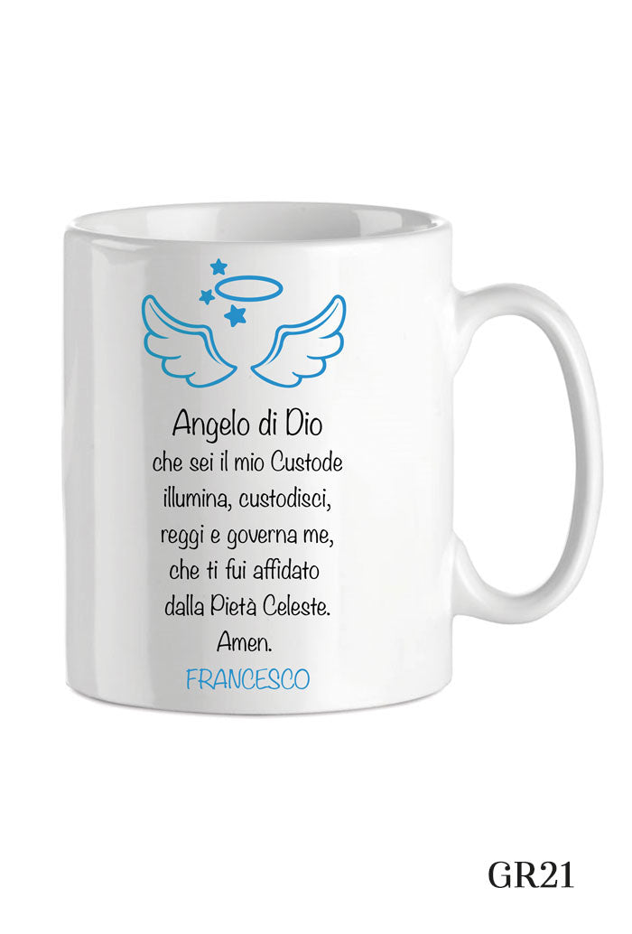 Tazza in porcellana bianca da personalizzare