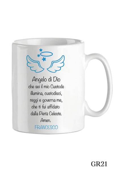 Tazza in porcellana bianca da personalizzare