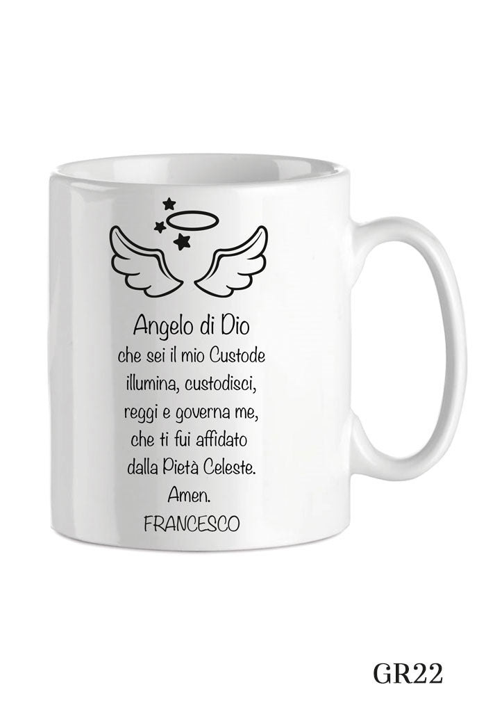 Tazza in porcellana bianca da personalizzare