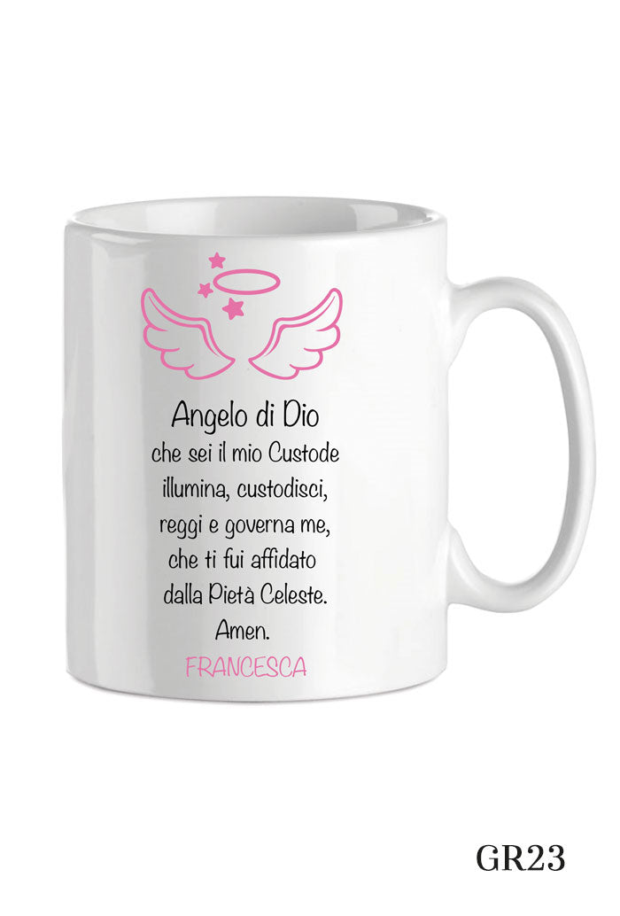 Tazza in porcellana bianca da personalizzare