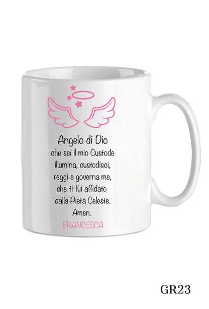 Tazza in porcellana bianca da personalizzare