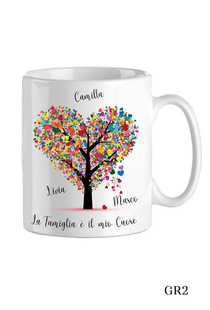 Tazza in porcellana bianca da personalizzare