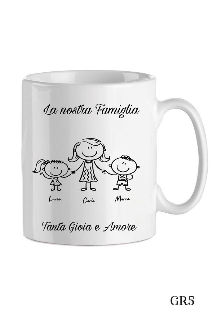 Tazza in porcellana bianca da personalizzare