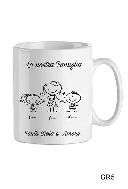 Tazza in porcellana bianca da personalizzare