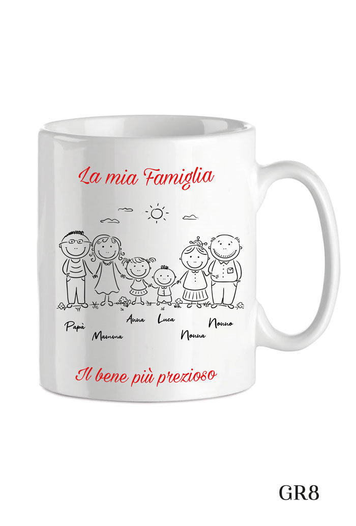 Tazza in porcellana bianca da personalizzare