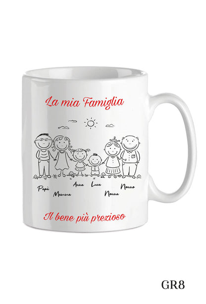 Tazza in porcellana bianca da personalizzare