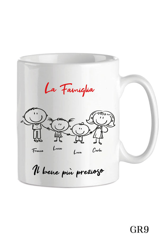 Tazza in porcellana bianca da personalizzare