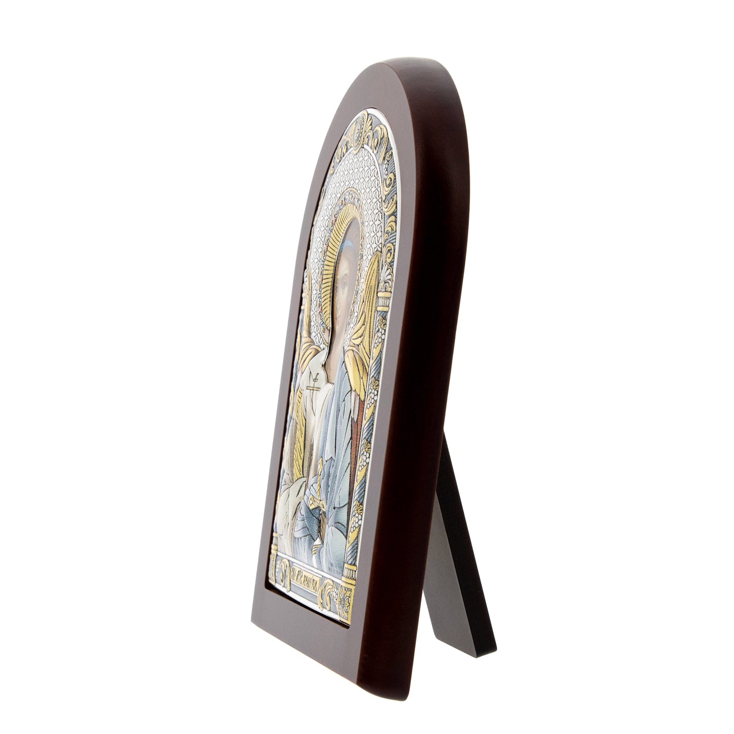 Icona Angelo, in argento. Dimensioni 12x16 cm