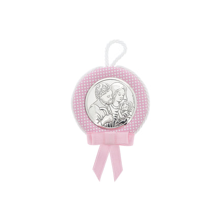 Capoculla rosa Santa Famiglia. Diametro 6,5 cm